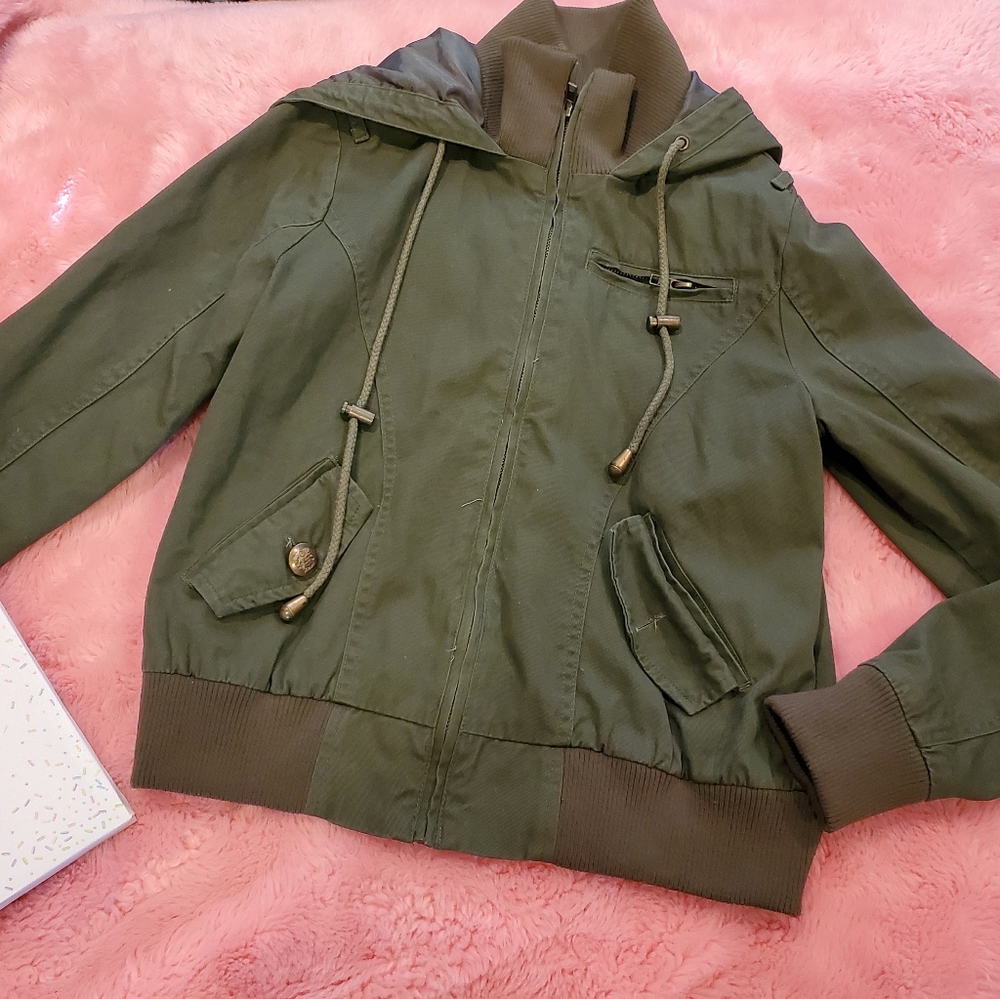 Hooded bomber jacket - Picture 3 of 12